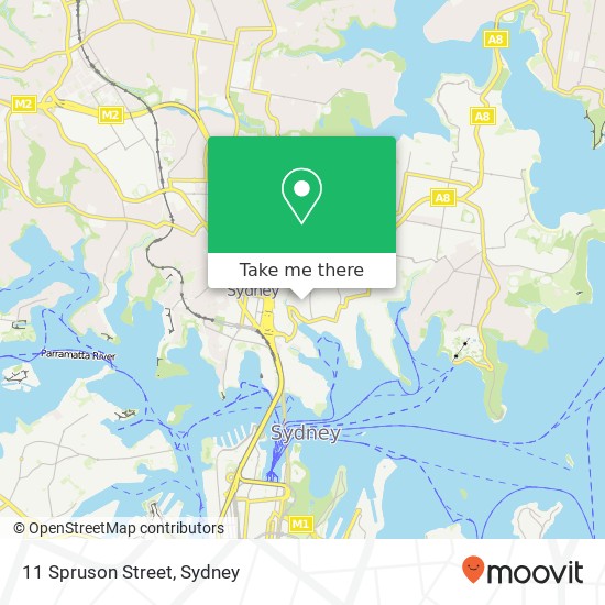 11 Spruson Street map