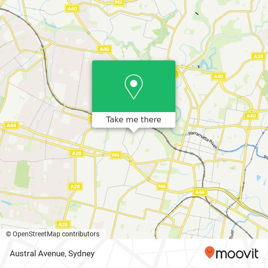 Mapa Austral Avenue
