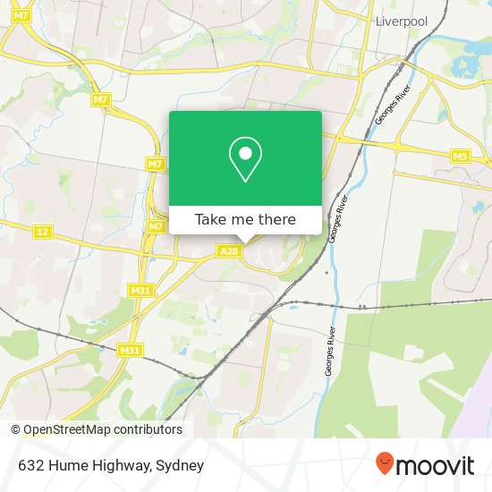 632 Hume Highway map