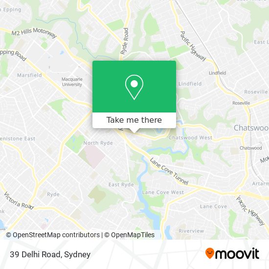 Mapa 39 Delhi Road