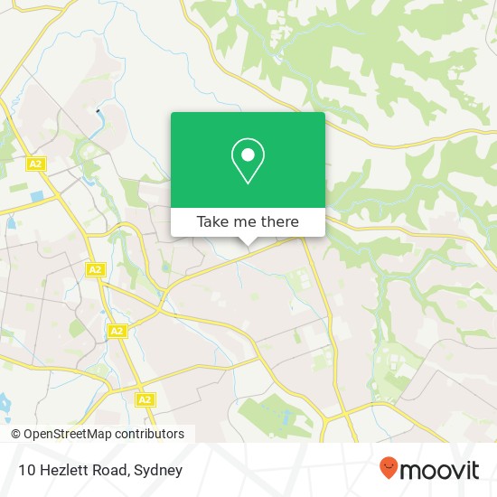 Mapa 10 Hezlett Road