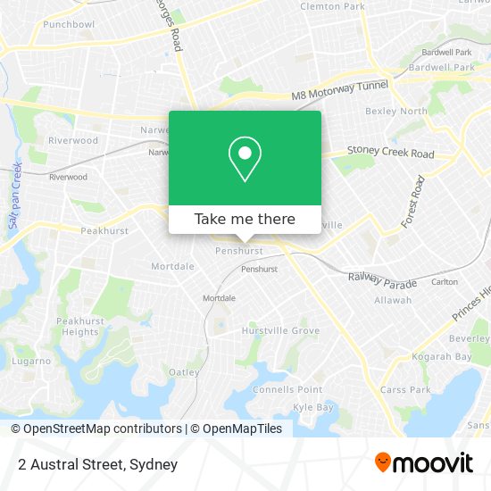 Mapa 2 Austral Street