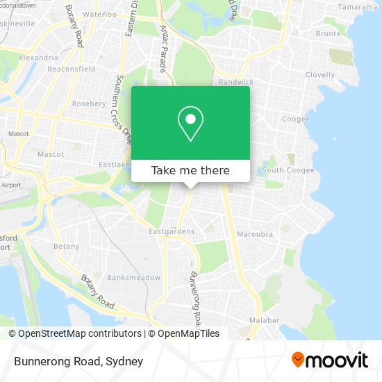 Mapa Bunnerong Road