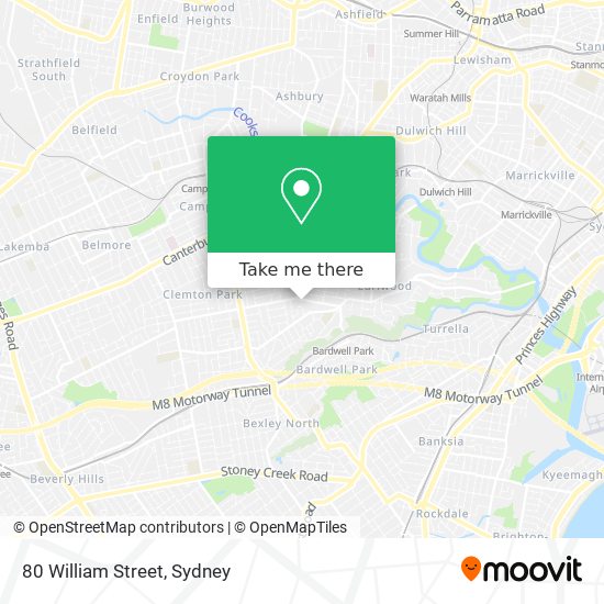 Mapa 80 William Street