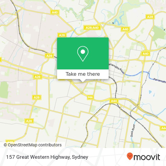 157 Great Western Highway map