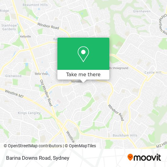 How to get to Barina Downs Road in Norwest by bus, metro or train?