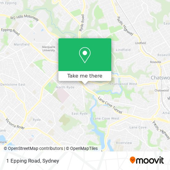 Mapa 1 Epping Road