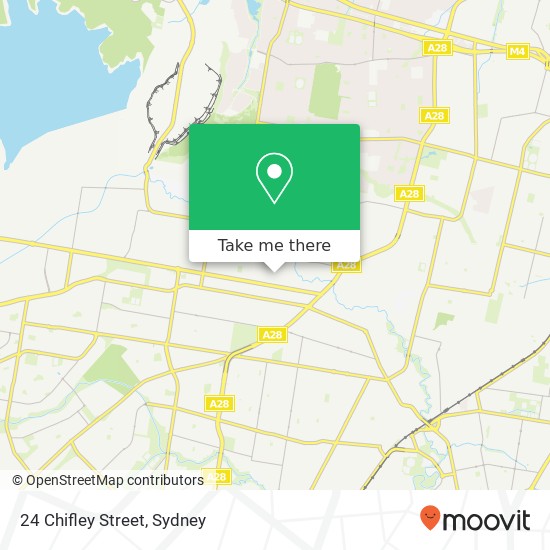 24 Chifley Street map