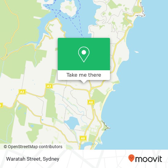 Waratah Street map