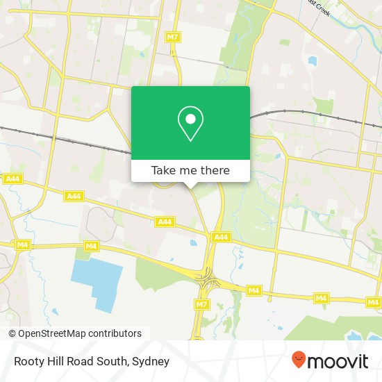 Mapa Rooty Hill Road South