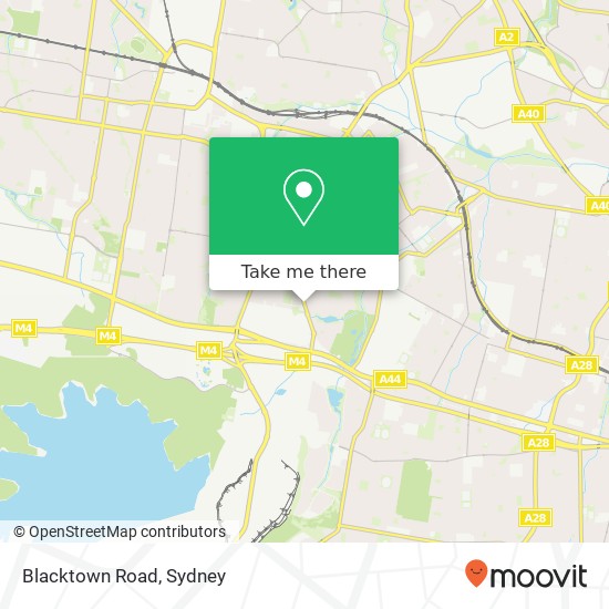 Blacktown Road map