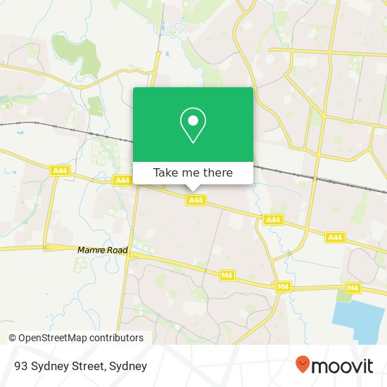 93 Sydney Street map