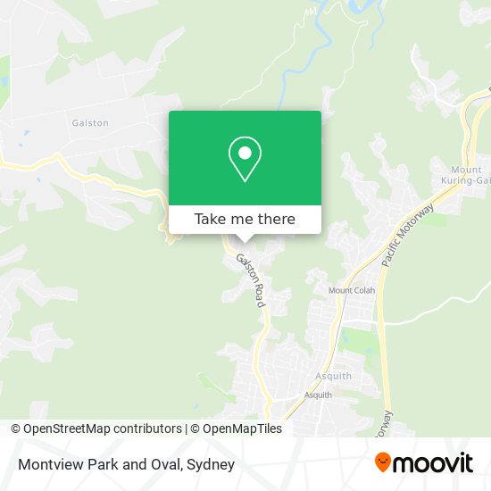 Mapa Montview Park and Oval