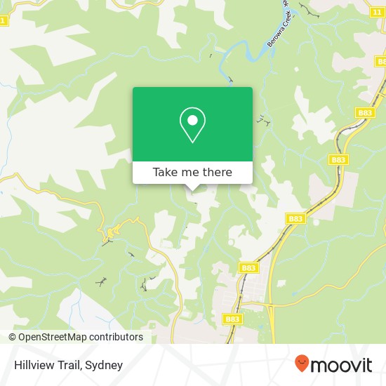 Hillview Trail map