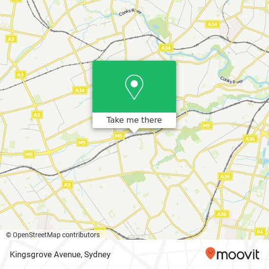 Kingsgrove Avenue map