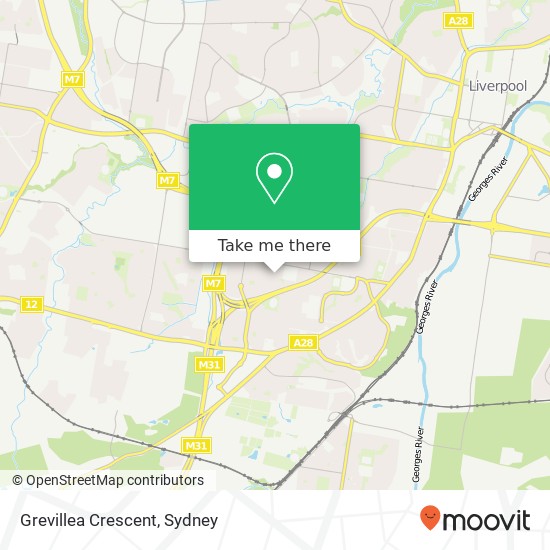 Grevillea Crescent map