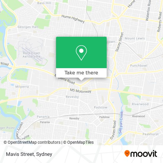 Mapa Mavis Street