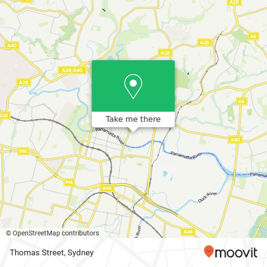 Mapa Thomas Street