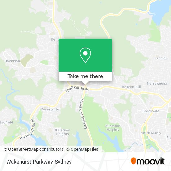 Wakehurst Parkway map