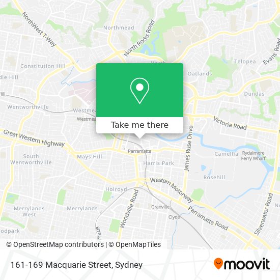 161-169 Macquarie Street map