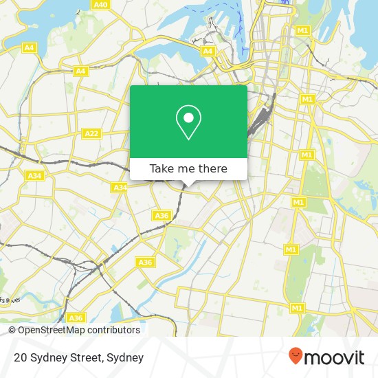 20 Sydney Street map