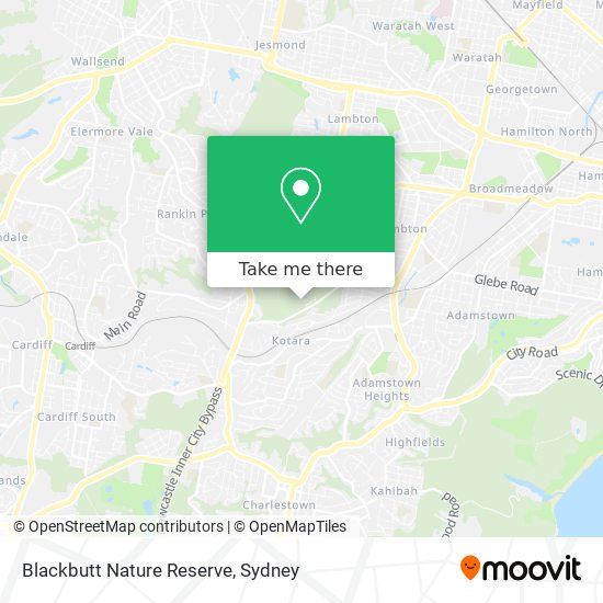 Blackbutt Nature Reserve map