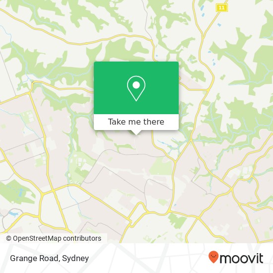 Mapa Grange Road
