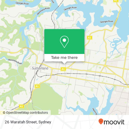 26 Waratah Street map