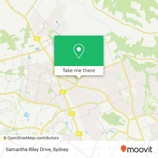 Mapa Samantha Riley Drive