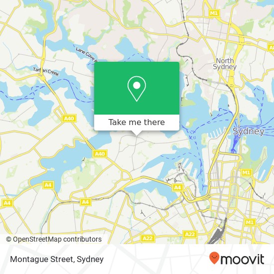 Mapa Montague Street