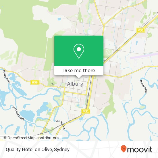 Quality Hotel on Olive map