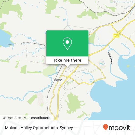 Malinda Halley Optometrists map