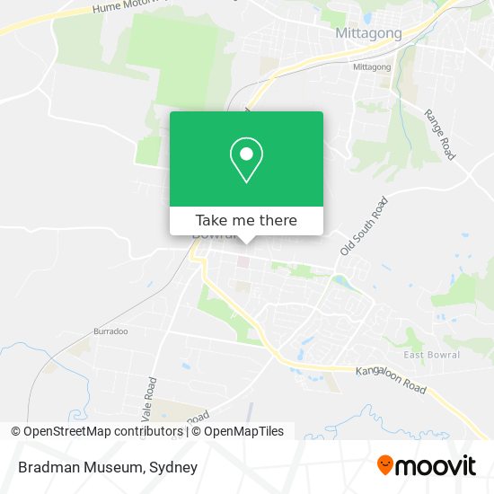 Bradman Museum map