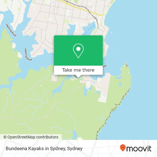 Bundeena Kayaks in Sydney map