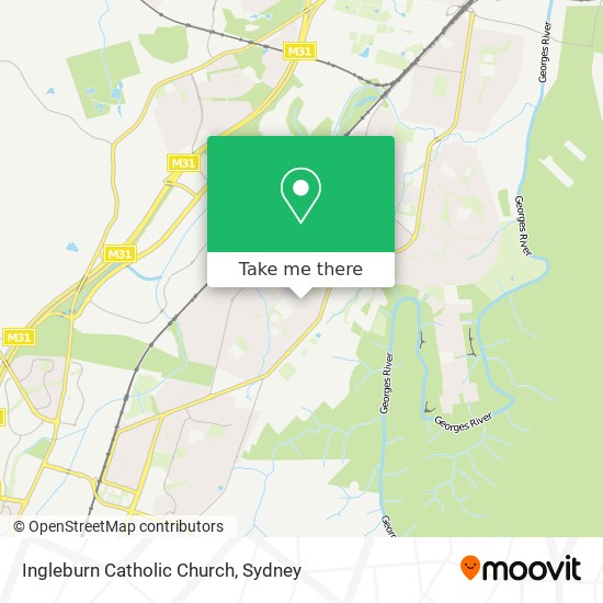 Ingleburn Catholic Church map