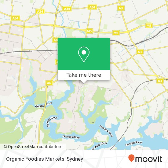 Organic Foodies Markets map