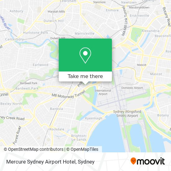 Mapa Mercure Sydney Airport Hotel