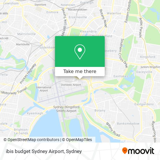 Mapa ibis budget Sydney Airport