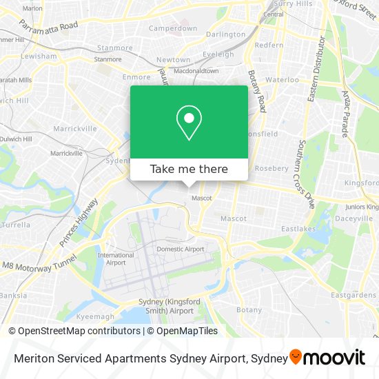 Meriton Serviced Apartments Sydney Airport map