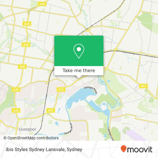 ibis Styles Sydney Lansvale map