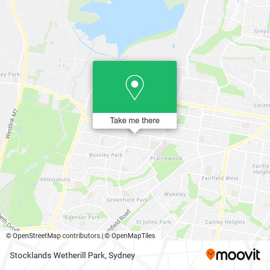 Stocklands Wetherill Park map