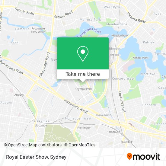 Royal Easter Show map