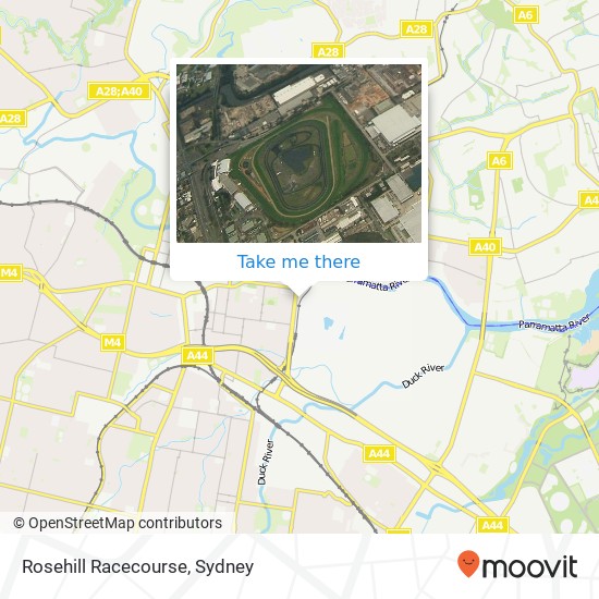 Rosehill Racecourse map