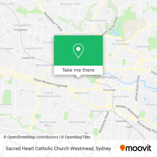 Sacred Heart Catholic Church Westmead map