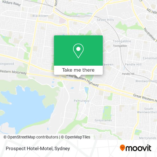 Prospect Hotel-Motel map