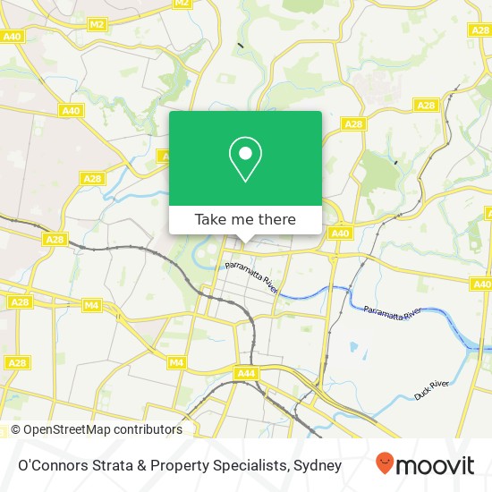 O'Connors Strata & Property Specialists map