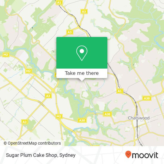 Mapa Sugar Plum Cake Shop