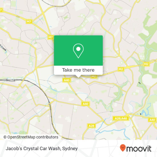 Jacob's Crystal Car Wash map