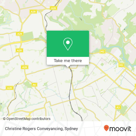 Mapa Christine Rogers Conveyancing