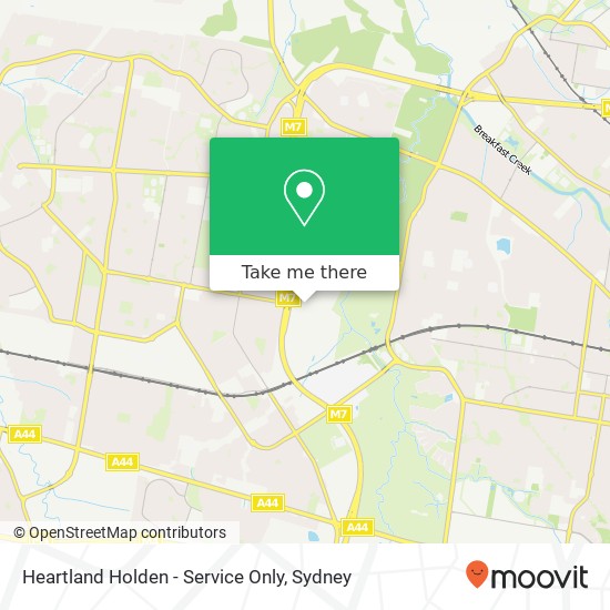 Mapa Heartland Holden - Service Only